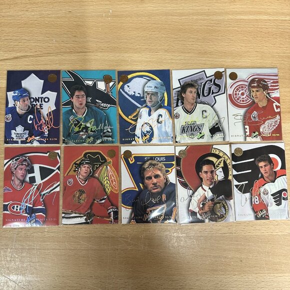 1993-94 Leaf Studio Signature Complete Set 1-10 - Picture 1 of 2